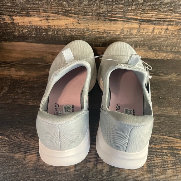 NWT Skechers Women’s Swift Fit Gray Slip-On Shoes Sz 7 - Picture 6 of 14